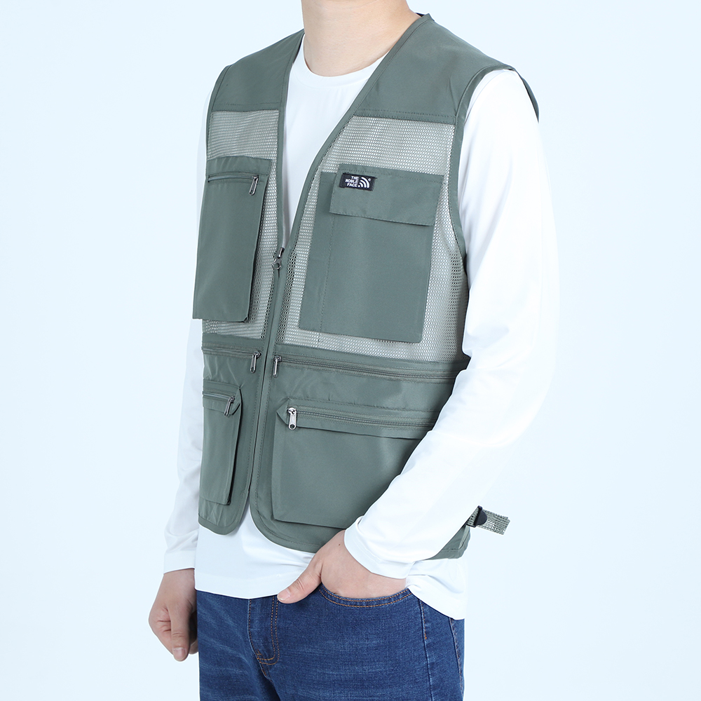 남성 여름망사조끼 아이스조끼 등산용 주머니많은 쿨 배달 빅사이즈 이미지 3