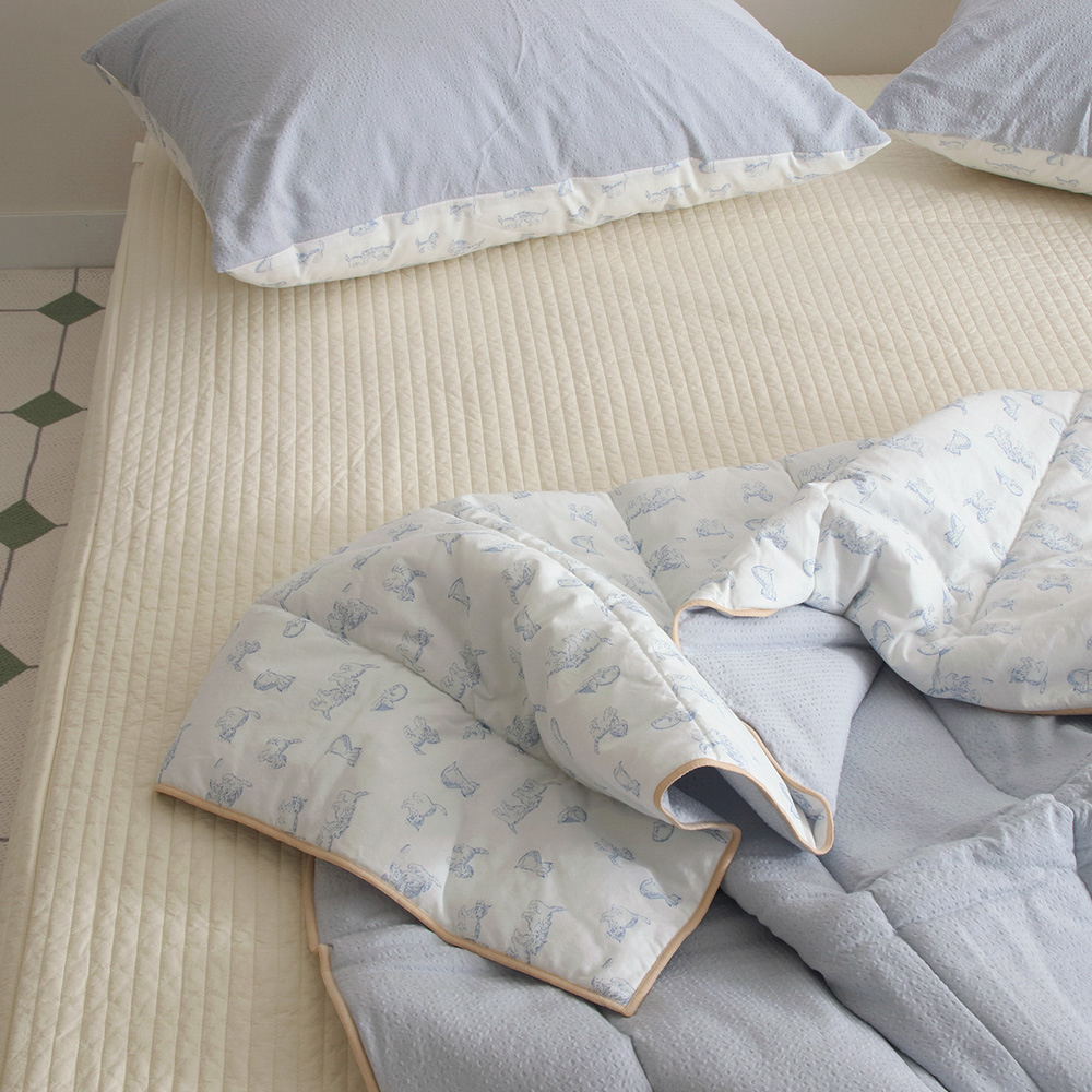 올인원 침대시트 고밀도 순면 100수 누빔 저자극 밴딩 슈퍼싱글 올인원 고밀도 매트리스커버