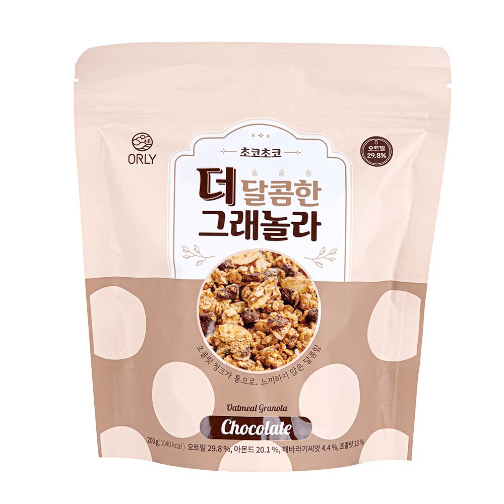 올리 더 달콤한 그래놀라 200g 초코 그레놀라 시리얼 아침대용 - 상세 이미지 2