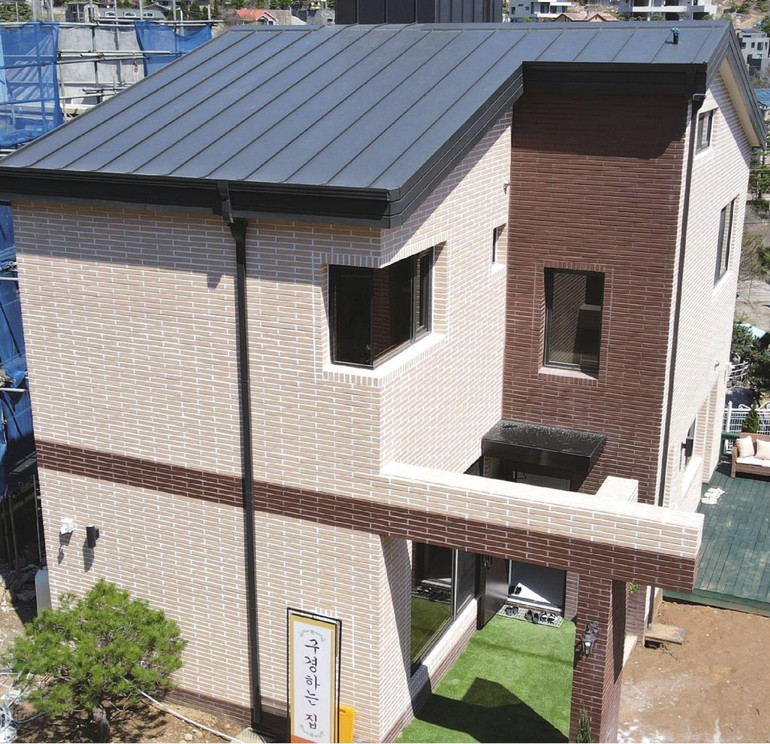 테라코타 점토롱타일 440x50x12T 브라운 / 하다건재