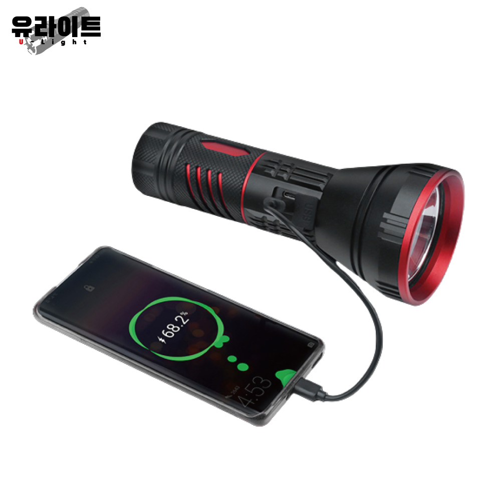 B3 휴대용 써치라이트 LED 충전식 랜턴 후레쉬 손전등 괴물 작업등 고휘도 해루질 써치