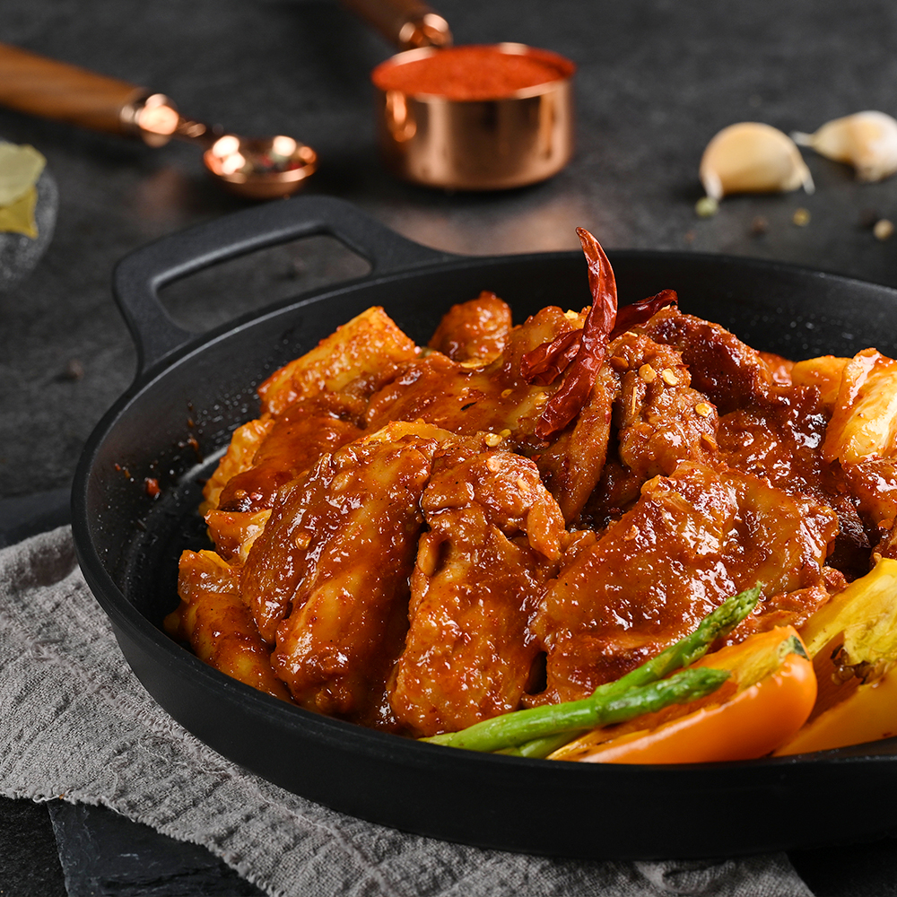 두루푸드 국민닭갈비 춘천닭갈비 택배 홈파티 캠핑요리 올인원세트 3인용 / 1.5인용 - 상세 이미지 3