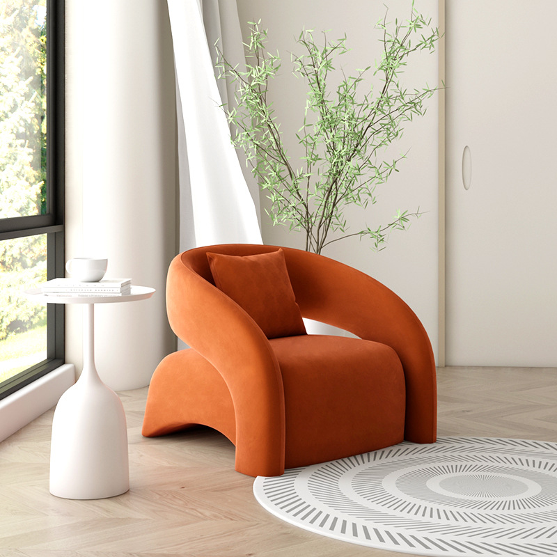 스크럽스웨이드 1인 거실 침실 카페 매장 소파