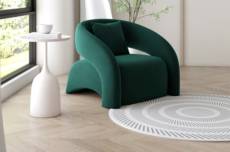 스크럽스웨이드 1인 거실 침실 카페 매장 소파