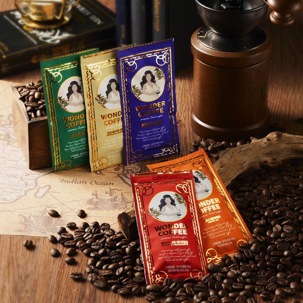 (이벤트) 원더 더치커피 5종원두 60팩 콜드브루 커피원액