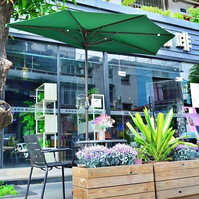 고급 야외용파라솔 작은 파라솔 정원 정원용 가든 꺽임 파라솔