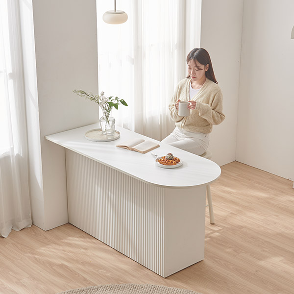 스칸디아 플로리 1100 템바보드 홈바 테이블 아일랜드 식탁