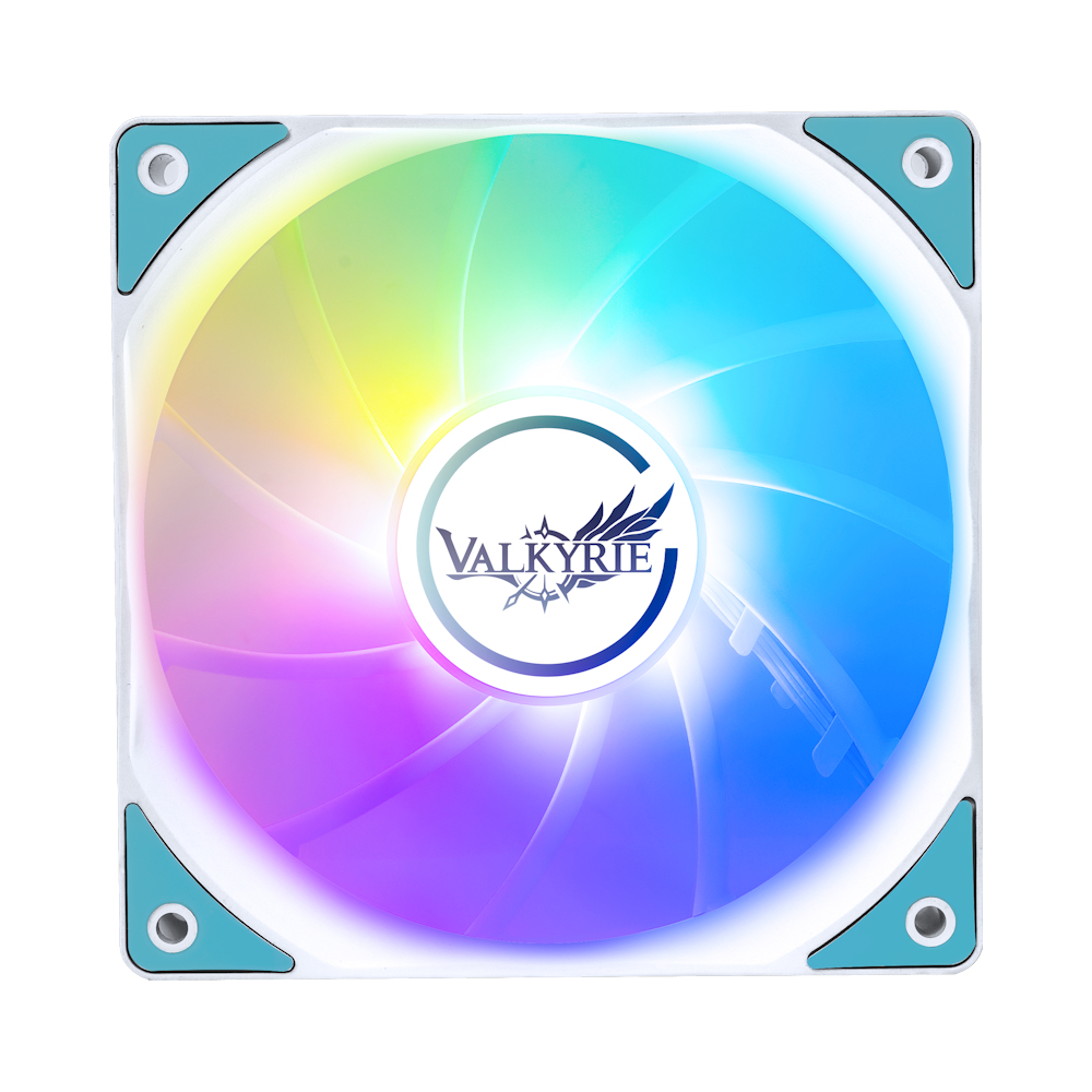 발키리 VALKYRIE V12F ARGB 케이스 쿨러 FAN 120 화이트 - 상품 이미지