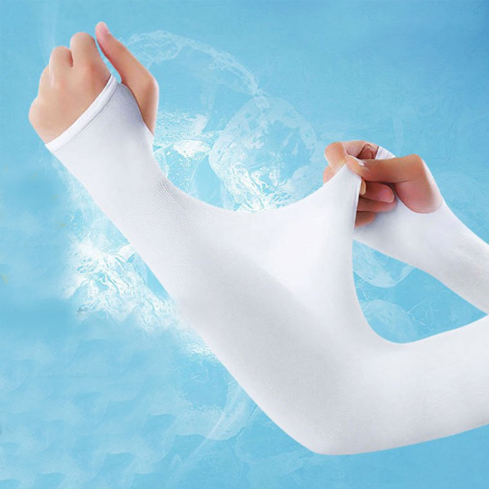 쿨토시 여름 팔 시원한 엄지 등산 골프 낚시 손등 커버 손가락 운전 작업용 스포츠 자전거 - 상품 이미지