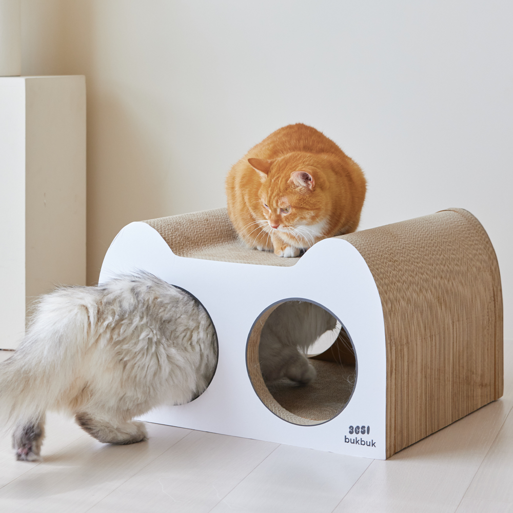 3651 벅벅 고강도 숨숨집 고양이 스크래쳐 제품 이미지