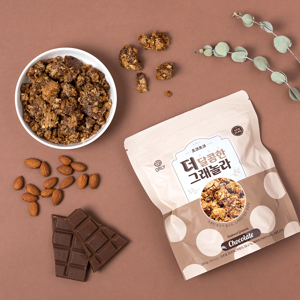 올리 더 달콤한 그래놀라 200g 초코 그레놀라 시리얼 아침대용