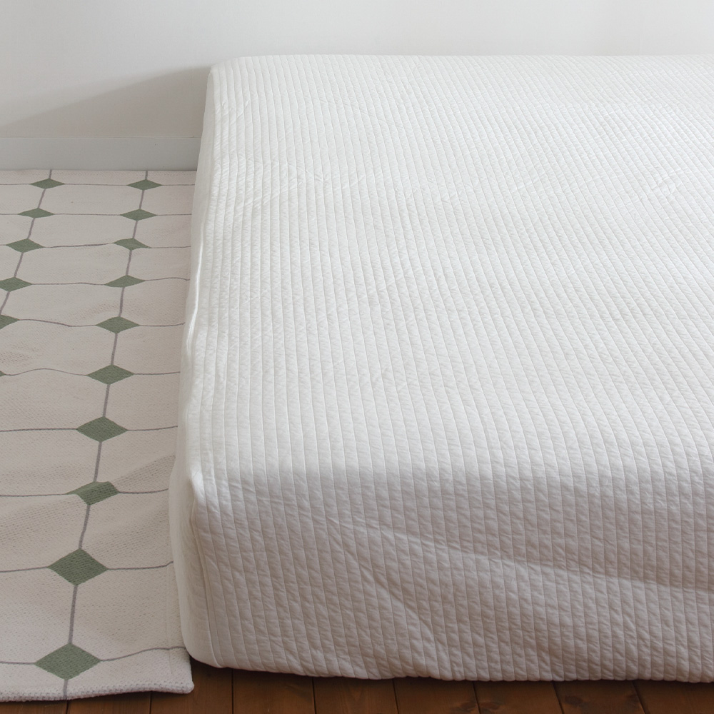 올인원 침대시트 고밀도 순면 100수 누빔 저자극 밴딩 슈퍼싱글 올인원 고밀도 매트리스커버