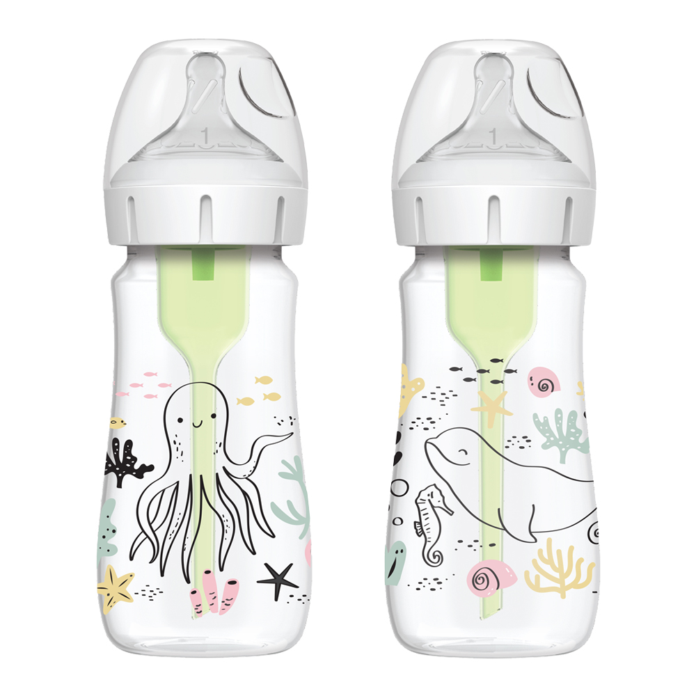 닥터브라운 젖병 디자이너 에디션 PP 270ml 2P Wide Options+ - 상세 이미지 3