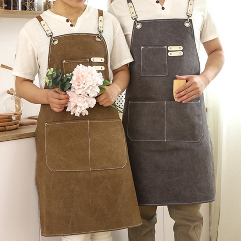 카페 주방 샵 미용실 공방 꽃집 캔버스 생활방수 앞치마 미술용품 : 쇼킴상점