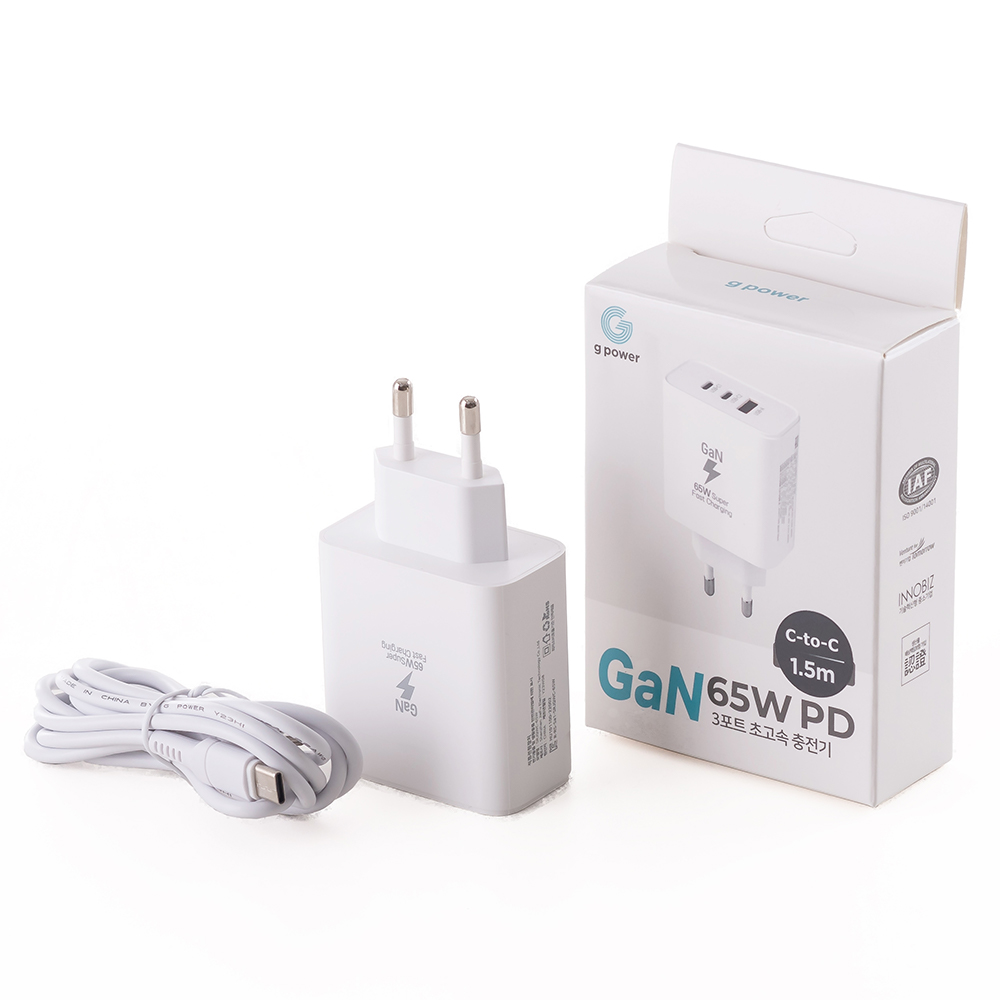 플라이토 GaN 65W PD 초고속 멀티 충전기 3포트 이미지 7
