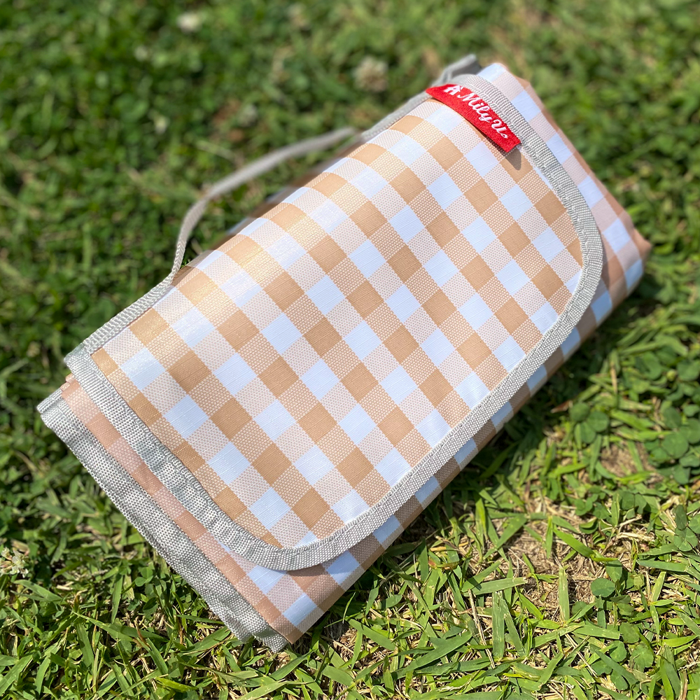 밀리어스 피크닉매트 방수돗자리 감성 휴대용 145x150, 베이지