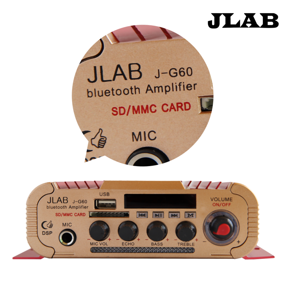 매장용앰프 블루투스 2채널 120W 미니앰프 매장 카페 오토바이앰프 JLAB J-G60 - 상세 이미지 2