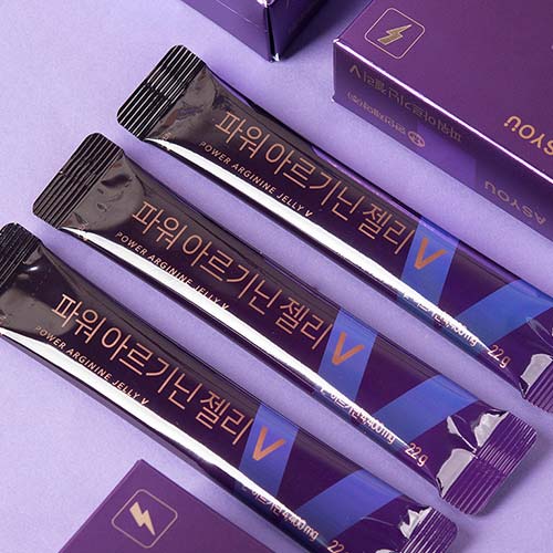 애즈유 고함량 L-아르지닌 4400mg 함유 파워 아르기닌 젤리 V 15포 2박스 - 상세 이미지 3
