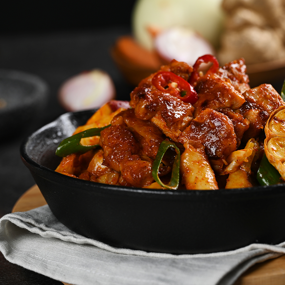 두루푸드 국민닭갈비 춘천닭갈비 택배 홈파티 캠핑요리 올인원세트 3인용 / 1.5인용 - 상세 이미지 5