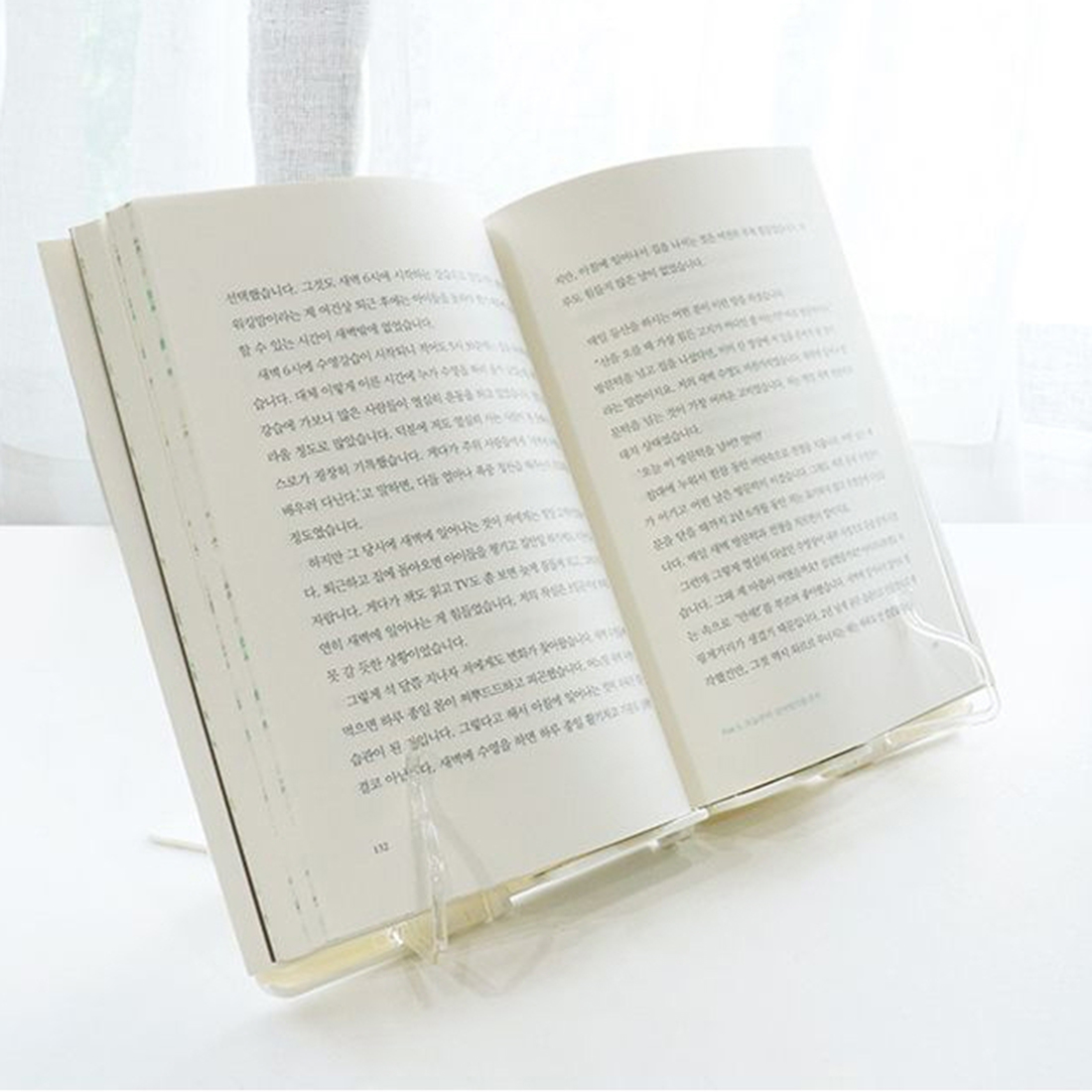 초슬림 독서대 휴대용 스터디대 북 스토퍼 가벼운 책 고정대 거치대 스탠드 이미지 8