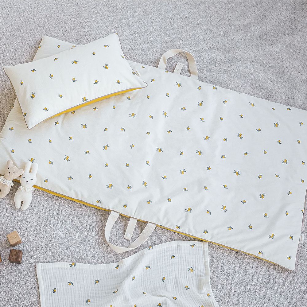 마롤로뜨 30수 순면 어린이집 낮잠 패드 + 이불 + 베개 4종SET 신생아 세트