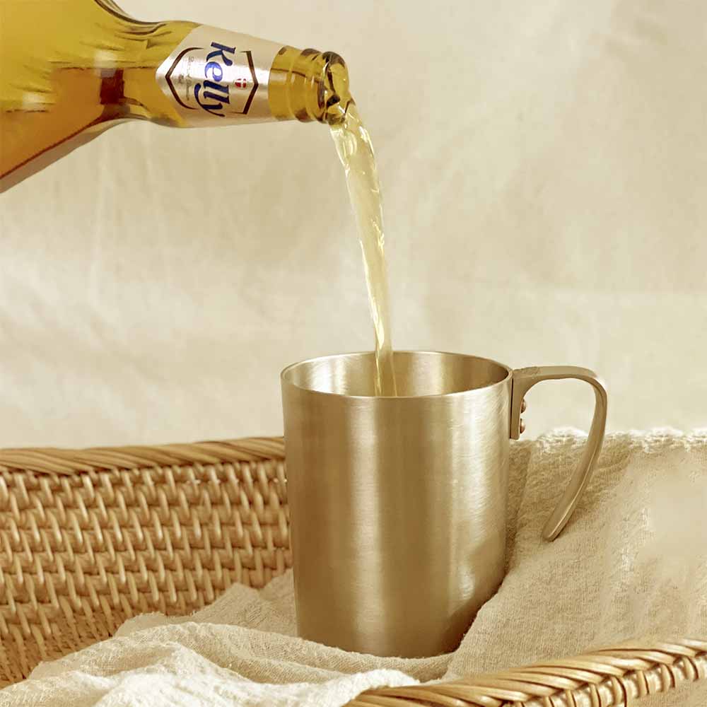 놋향 방짜유기 맥주 하이볼 머그컵 - 메인 이미지