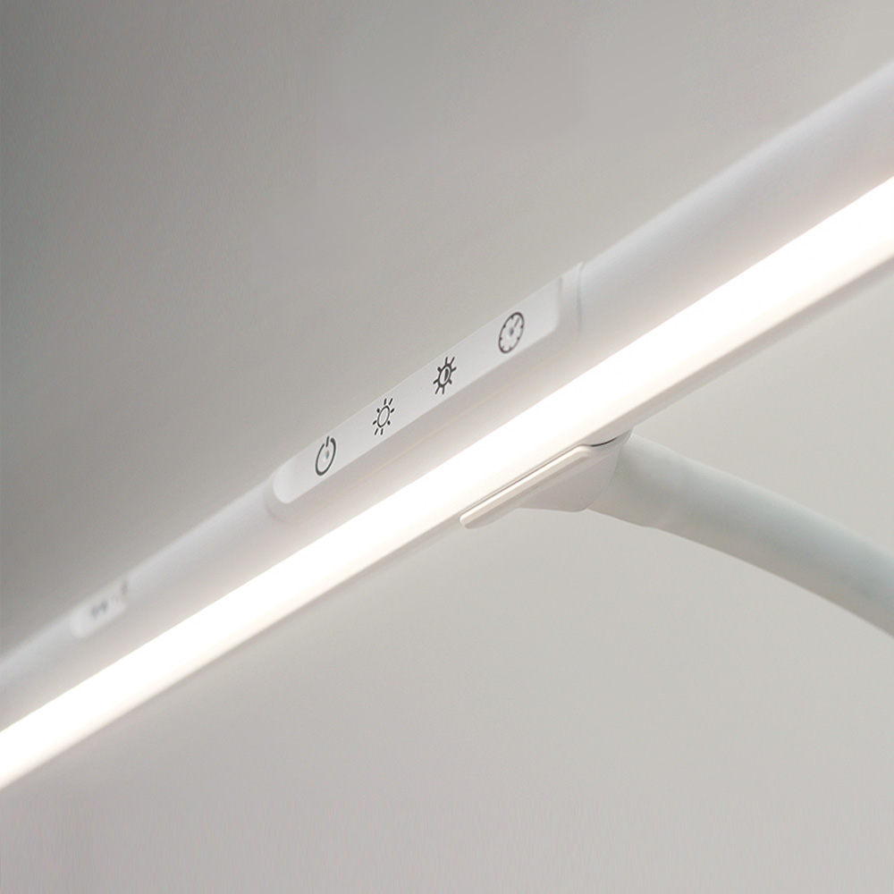 플랜룩스 책상 스탠드 LED 와이드 모티프로 클램프 모니터 공부 조명 독서등