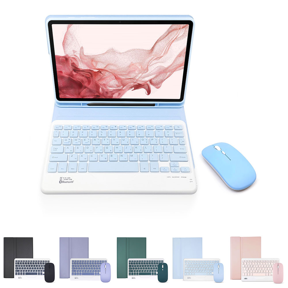 삼성 갤럭시탭 S7 S8 공용 콤비 북커버 케이스 블루투스 키보드 마우스 패키지 S펜수납