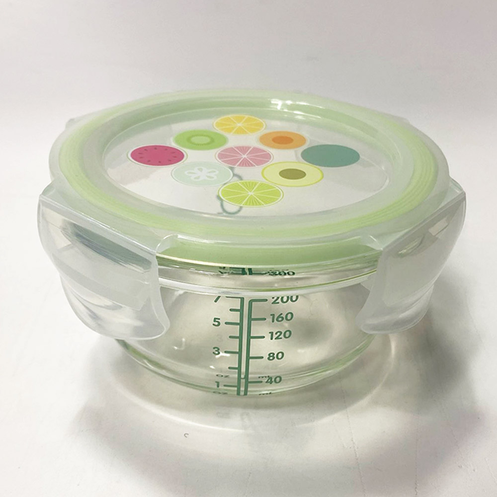 세이지스푼풀 유리 원형 글라스 용기 200ml 1P(낱개구성) i - 상품 이미지