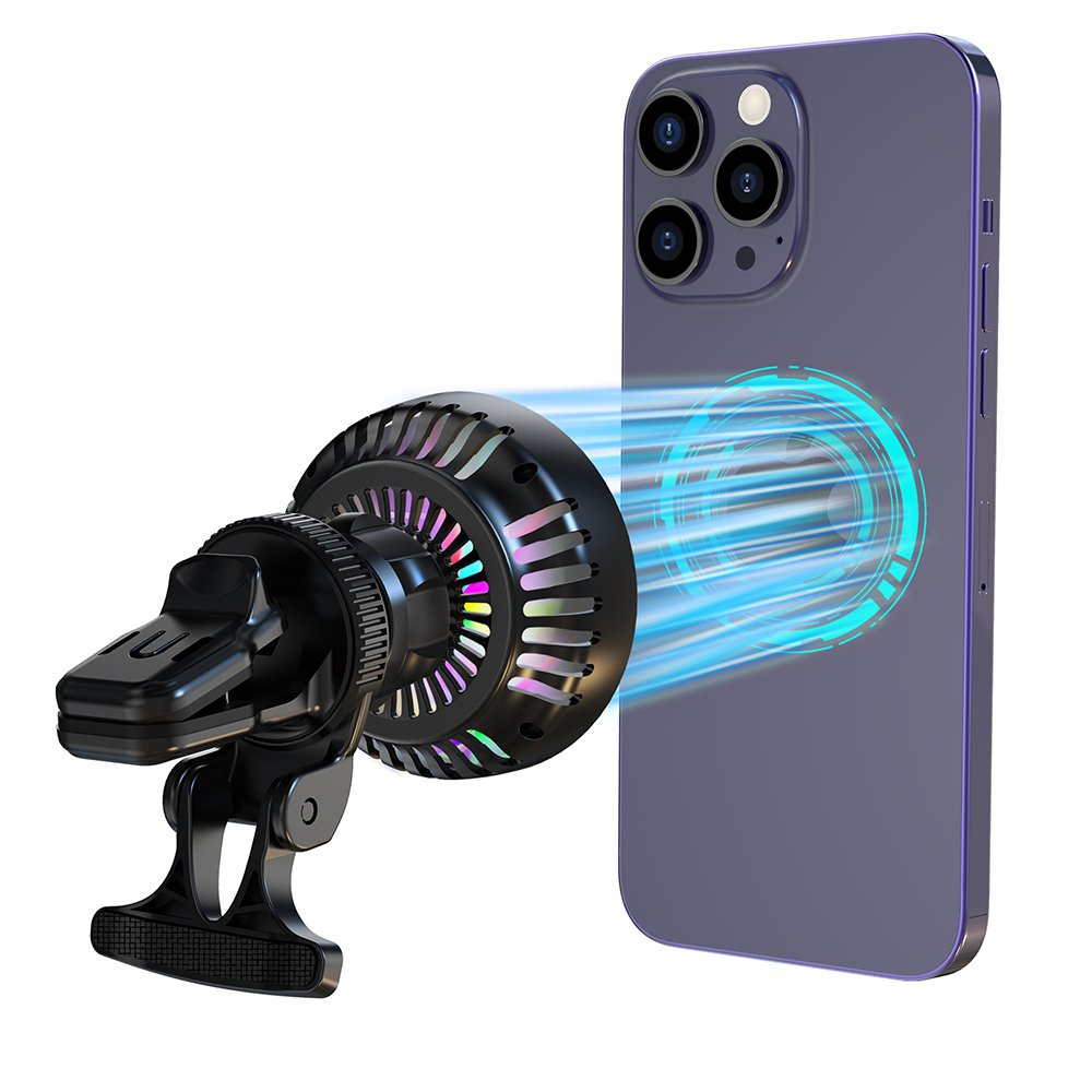 젤센 맥세이프 냉각쿨링 차량용 핸드폰 15W 고속 무선충전 거치대 - 상세 이미지 5