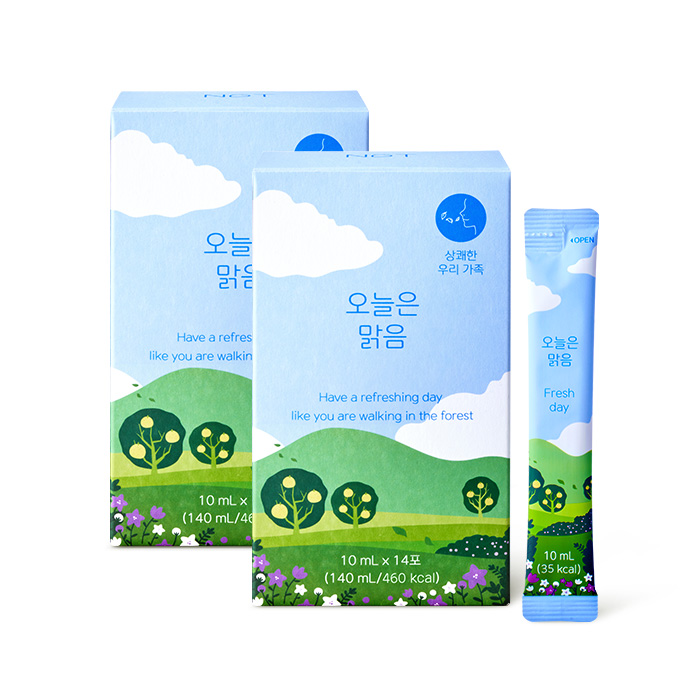 NGT 네츄럴굿띵스 오늘은 맑음 유기농 어린이 유아 도라지배즙 14포, 2개 제품 이미지