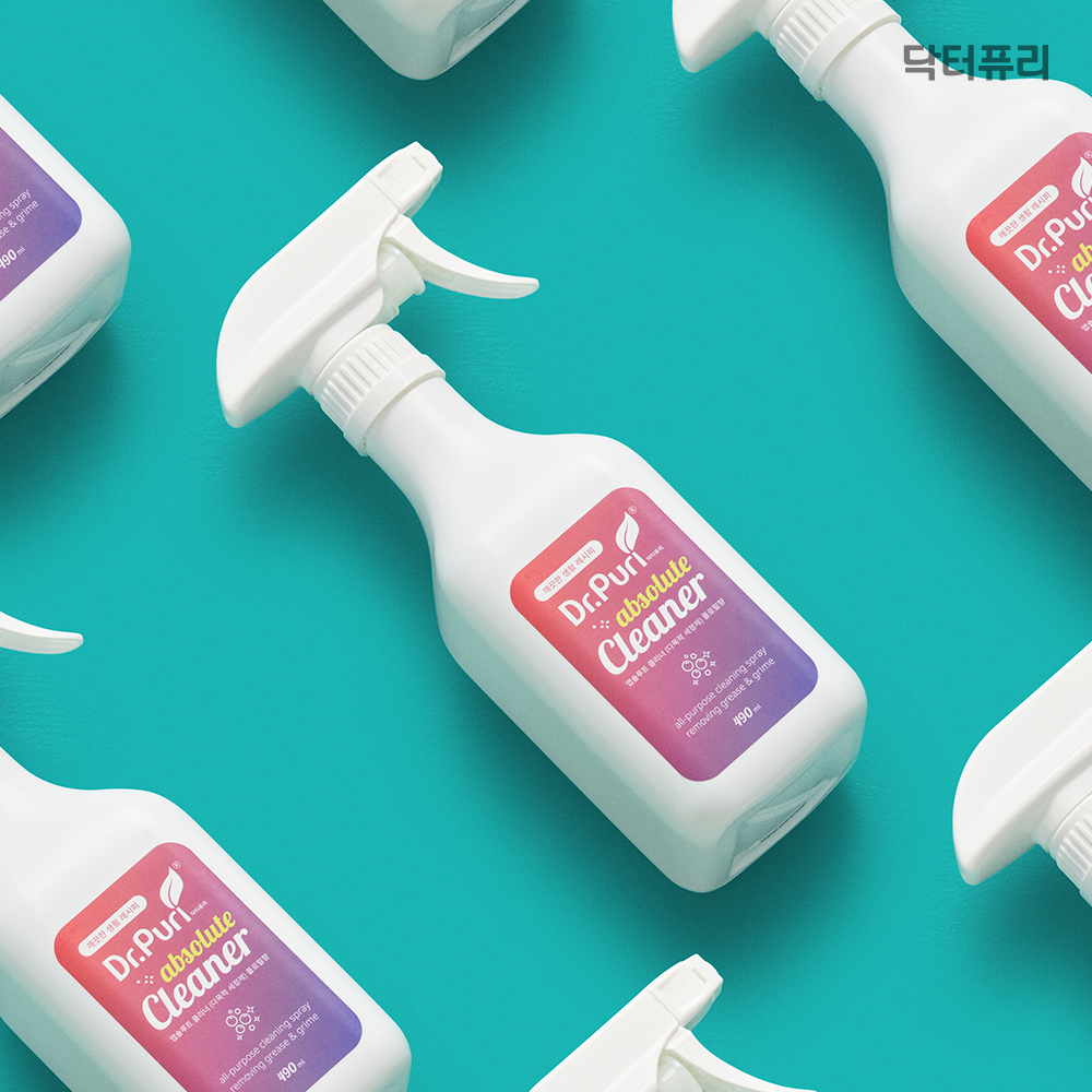 [1+1] 닥터퓨리 앱솔루트 다목적세정제 490ml x 2입+2입 플로럴향 다목적클리너 욕실청소 - 상세 이미지 2