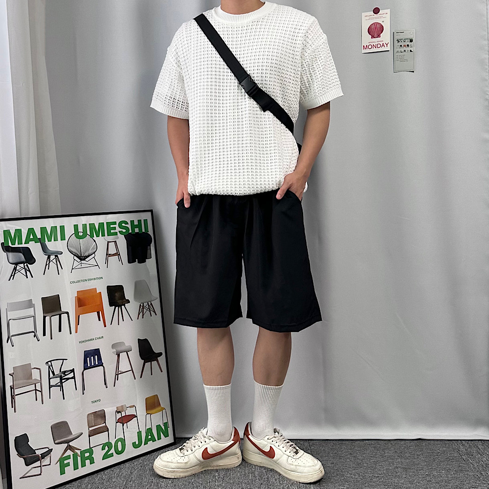 1+1 남자냉장고반바지 냉감반바지 - 상세 이미지 3