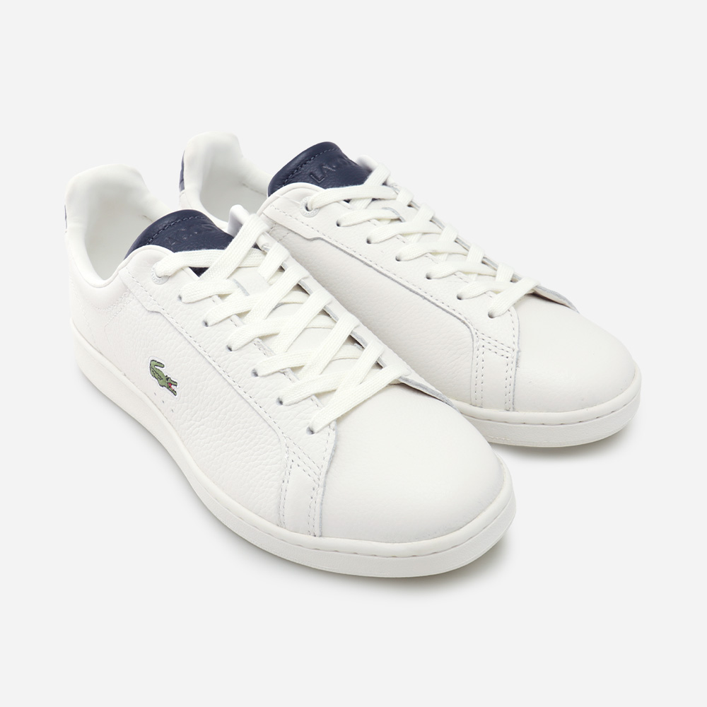 라코스테 카나비프로 남성 가죽 스니커즈 화이트 신발 SMA0062