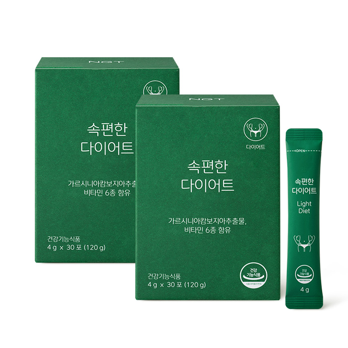 NGT 네츄럴굿띵스 속편한 효소 다이어트 항산화 가르시니아 캄보지아 30포, 2개