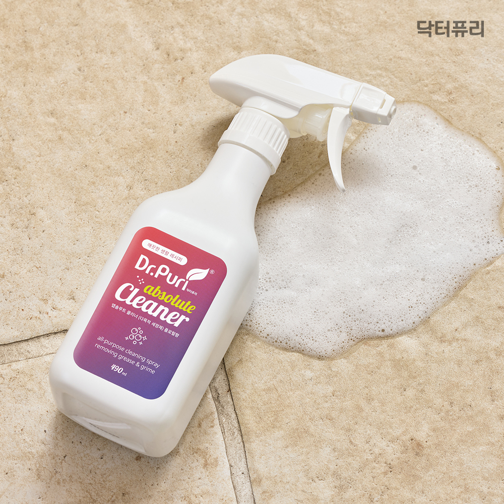 [1+1] 닥터퓨리 앱솔루트 다목적세정제 490ml x 2입+2입 플로럴향 다목적클리너 욕실청소 - 상세 이미지 3