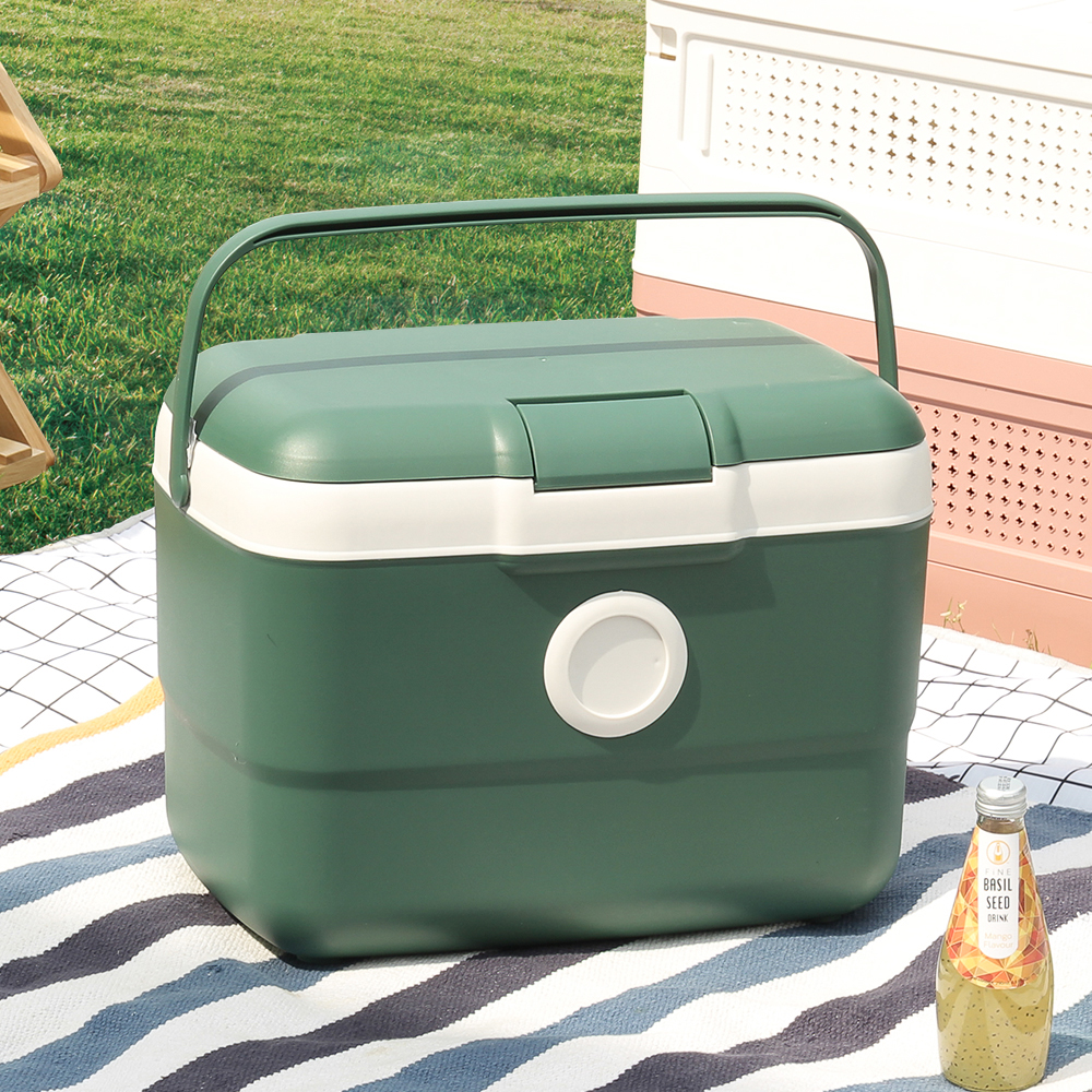 캠핑 차량용 차박 쿨러백 런치백 보온 보냉 낚시 도트 아이스박스 25L