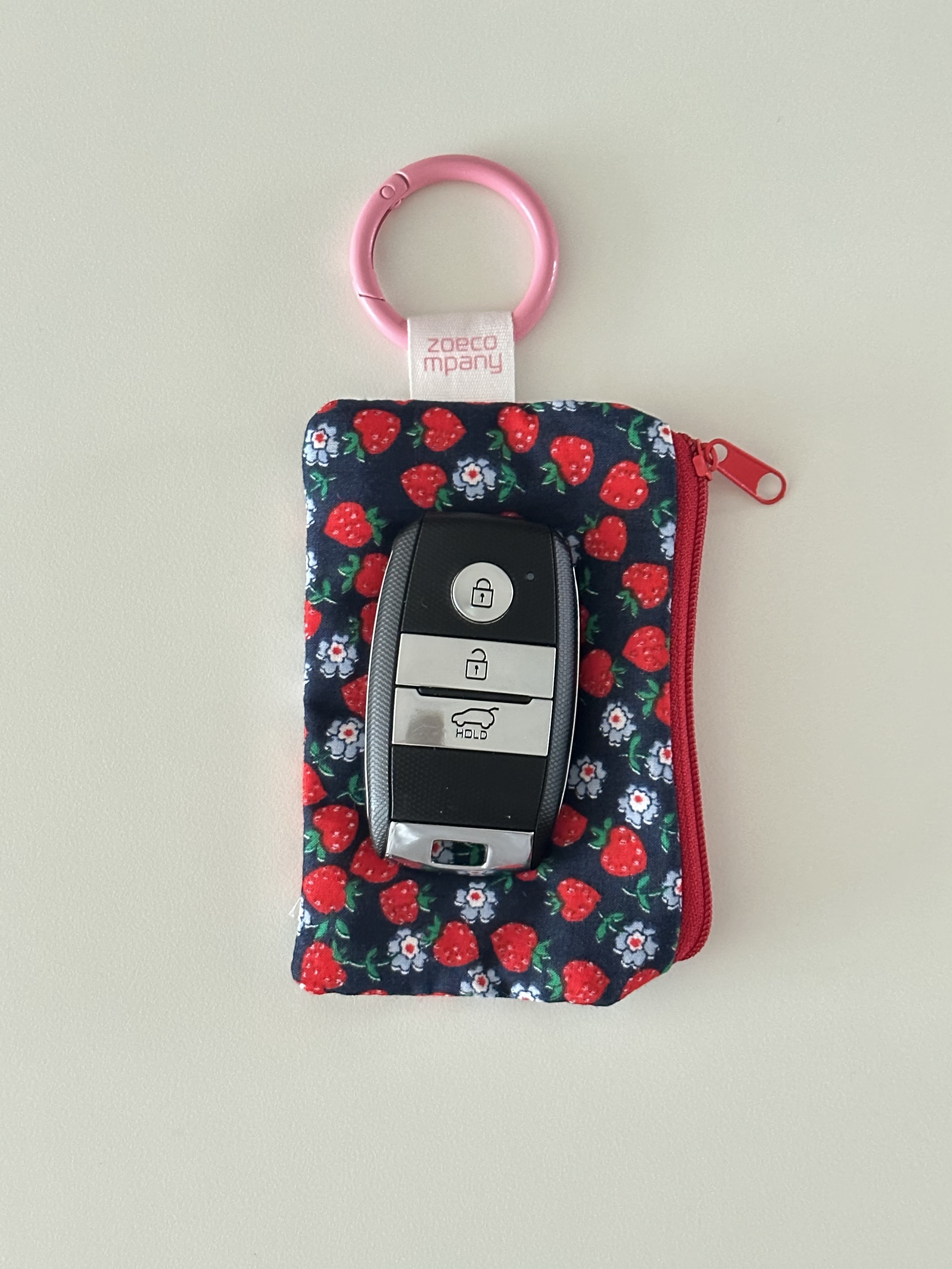 오해피 미니 파우치 화장품 여성용품 립스틱 차키 키링