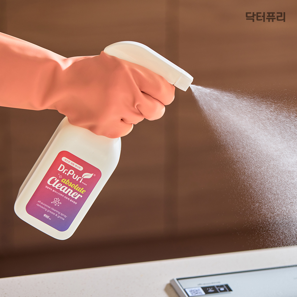 [1+1] 닥터퓨리 앱솔루트 다목적세정제 490ml x 2입+2입 플로럴향 다목적클리너 욕실청소 - 상품 이미지