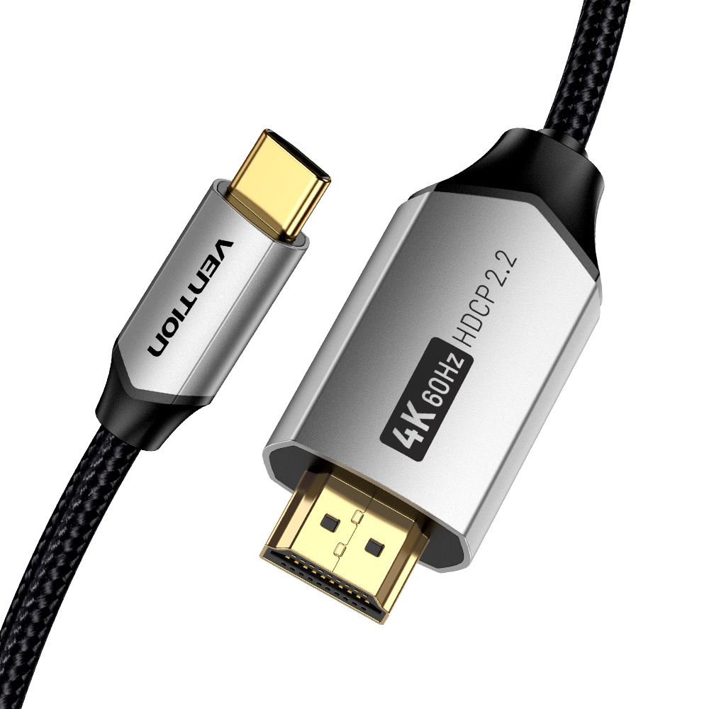벤션 직조 4K 60Hz C타입 HDMI 2.0 미러링 케이블 CRB 2m, 1개 - 상품 이미지