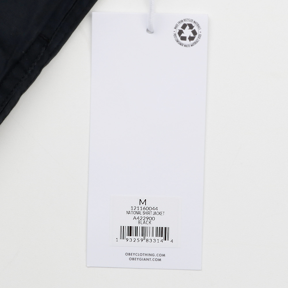 오베이 내셔널 셔츠 자켓 121160044-BLK