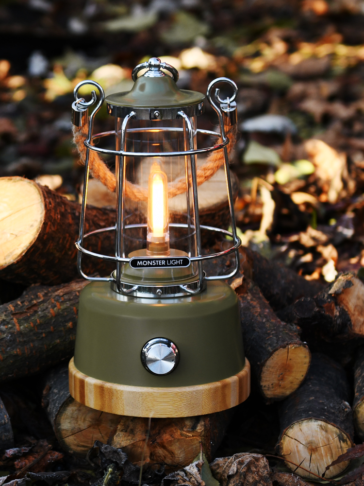 몬스터라이트 클래시카 올리브 빈티지 LED 감성 캠핑 랜턴 인테리어 실내 조명 무드등 수유등