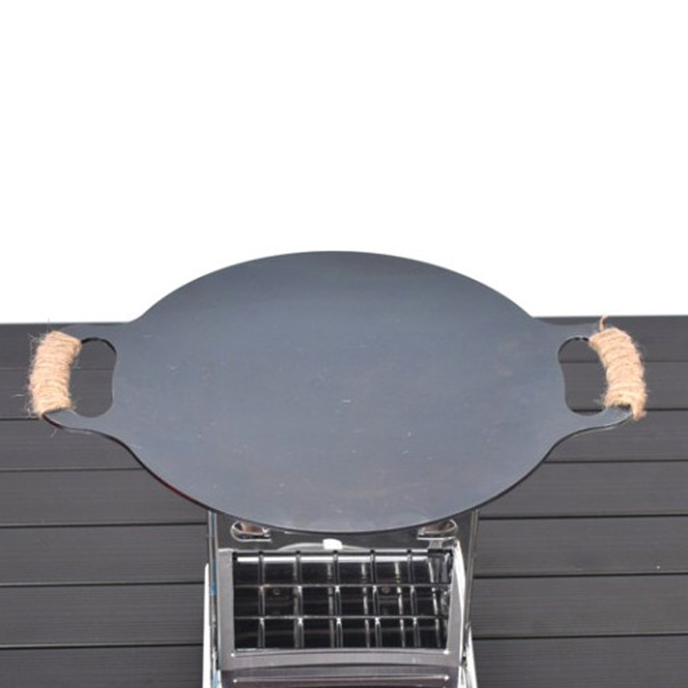 국산 미니 그리들 원형 철판 캠핑 그리들 소형 경량 구이팬 캠핑용 야외 그릴 미니 솥