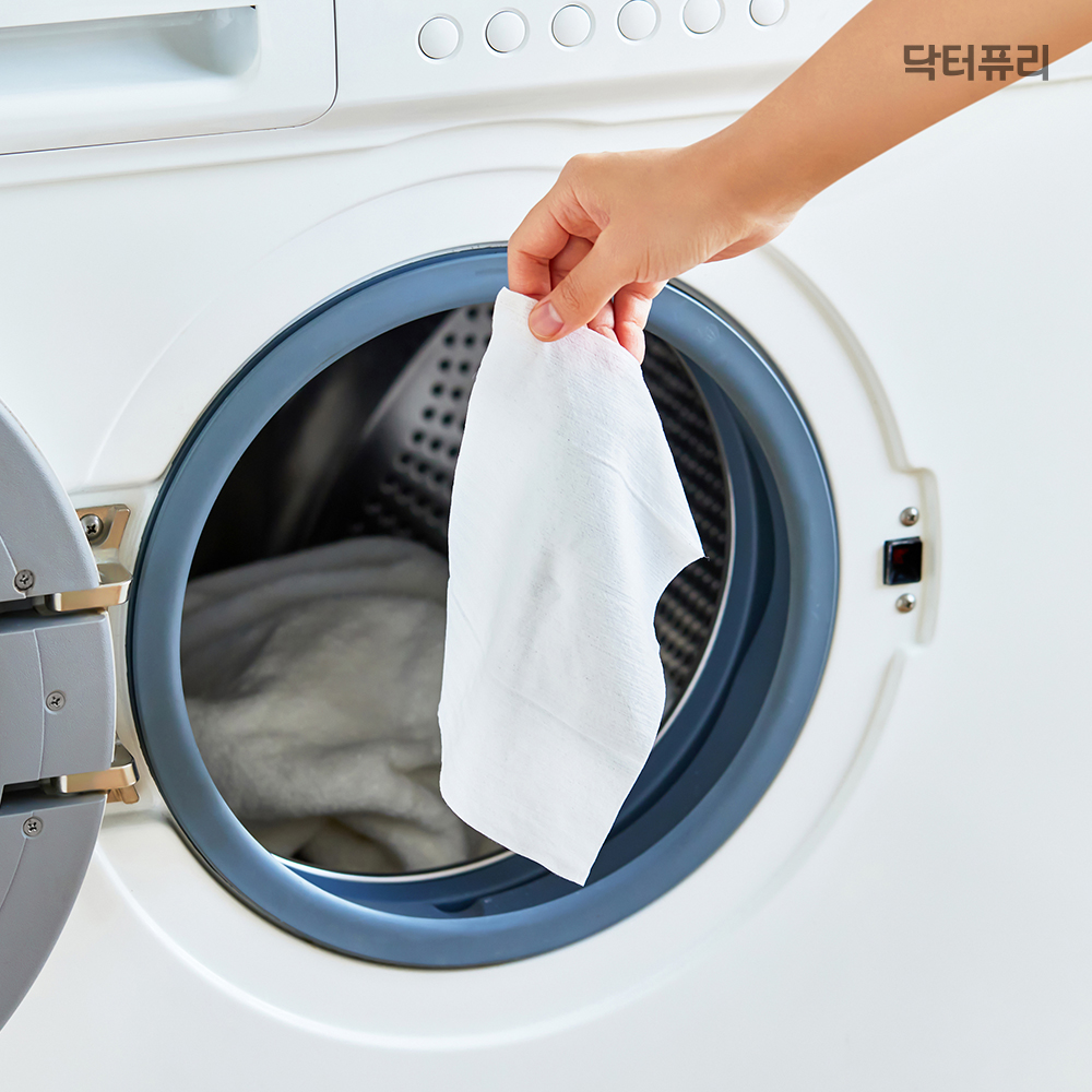 [세탁망증정] 닥터퓨리 건조기시트 섬유유연제 80매 x 2입(160매) 파우더향 드라이시트