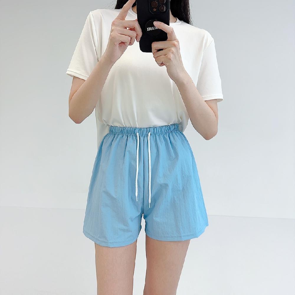로라벨 모브 여자 수영복 바지 반바지 보드숏 비치웨어 스윔팬츠 래쉬가드 숏 팬츠 빅사이즈 - 상세 이미지 2