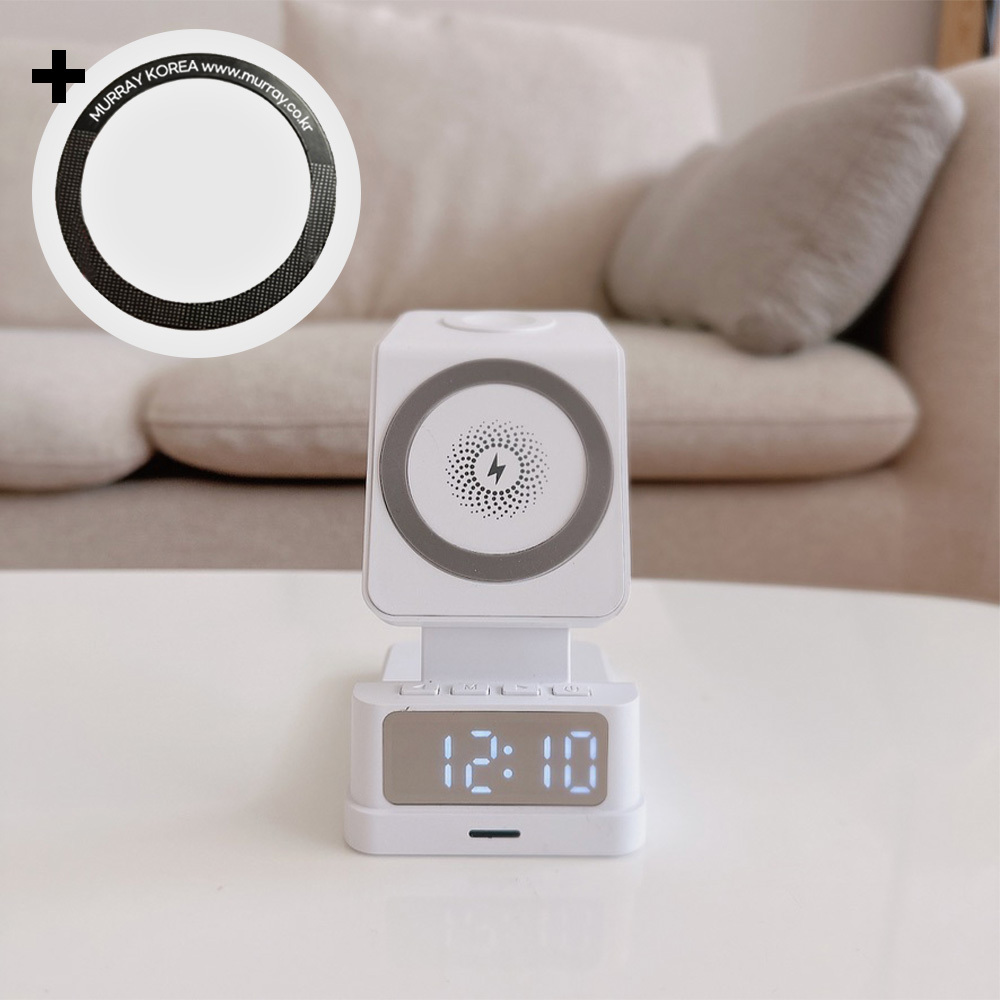 무선충전기 4IN1 삼성기기 스마트폰 갤럭시 워치5 버즈프로 충전기 블랙 화이트