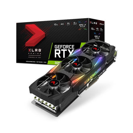 [중고][중고] PNY XLR8 지포스 RTX 3080 Ti UPRISING EPIC-X RGB D6X 12GB Triple
