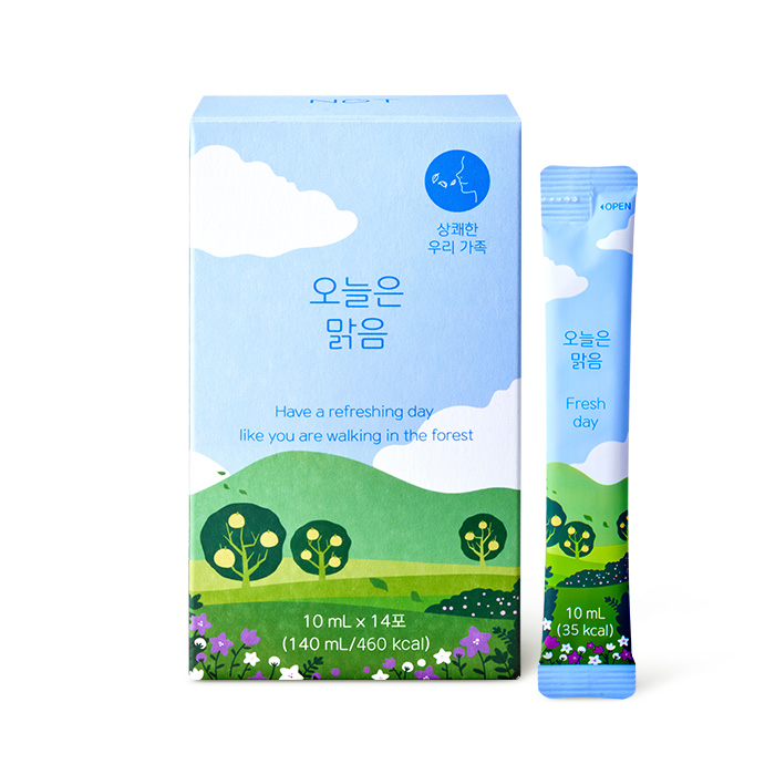 NGT 네츄럴굿띵스 오늘은 맑음 유기농 어린이 유아 도라지배즙 14포, 1개 제품 이미지