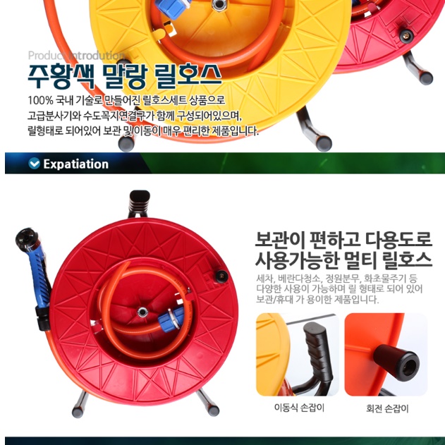 정원용 물 호스 20M 뿌리는 청소용 호수 물 주는 호수 이미지 7