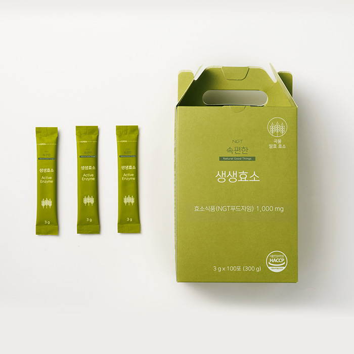 NGT 속편한 생생효소 네츄럴굿띵스 임산부 소화 유산균 곡물 발효효소 100포, 1개 상세 이미지 3